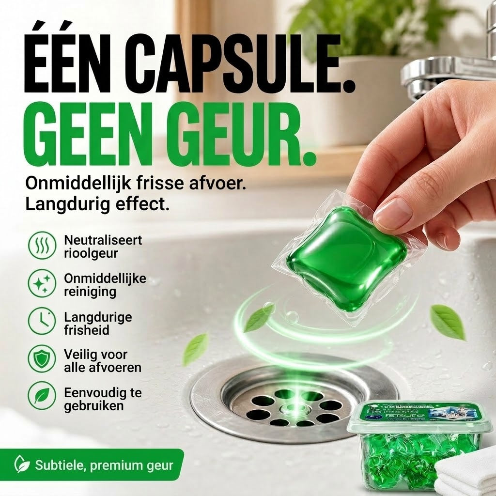 Afvoerontstopper en geurverdrijver tabletten