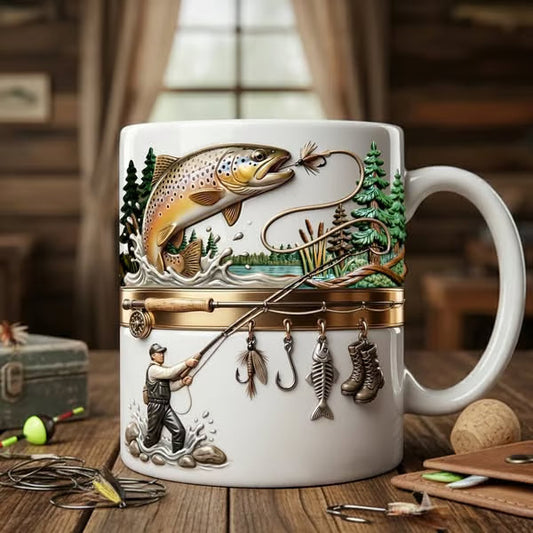 "Visliefhebber" koffiemok