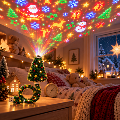 HD USB Kerstprojector – Creëer een magische kerstsfeer in een oogwenk