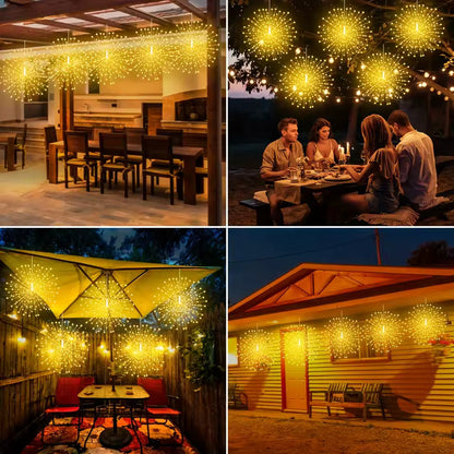 Solar Vuurwerkbol Tuinverlichting - Decoratieve Tuinlamp op Zonne-energie