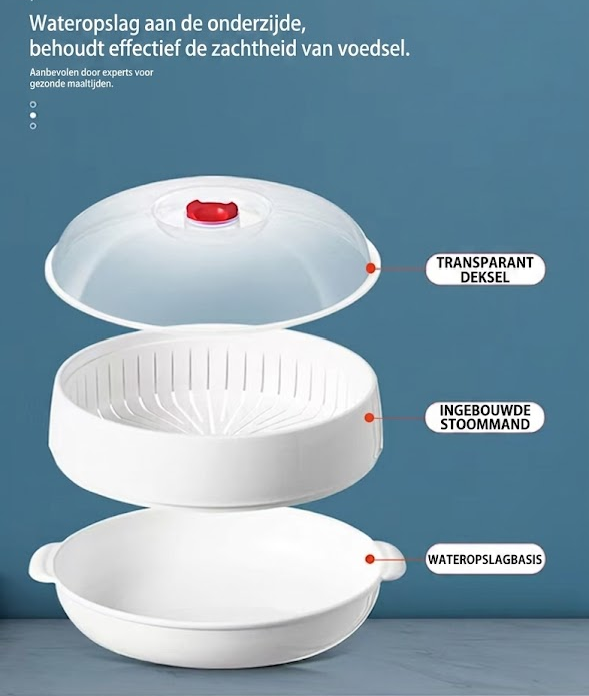 Magnetron Stomer Multifunctioneel - Met Warmhoudfunctie - Gezond Koken & Stomen