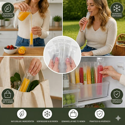 DIY ijslollyzakjes (100 stuks) - Wegwerp ijslollyvormpjes