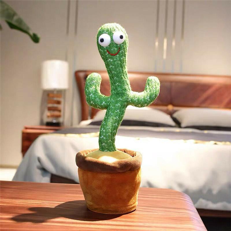 Dansende en Pratende Cactus - Interactief Baby Speelgoed dat je Napraat (Met Muziek & LED Licht)