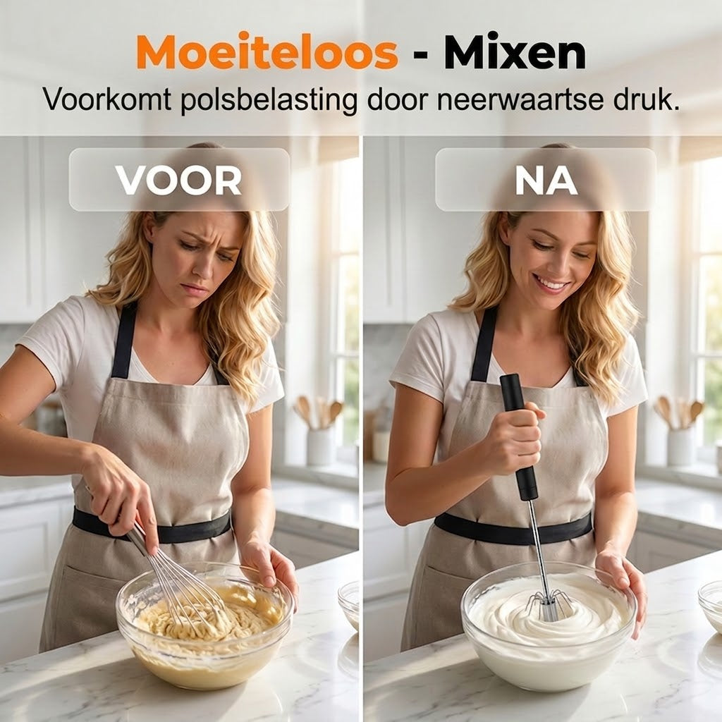 Handige Keukenhulp: Garde van RVS met Antislip Handvat