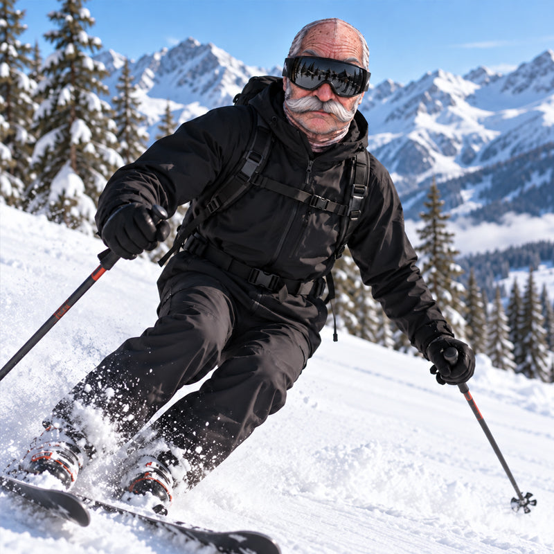 Grappig en ultrarealistisch skimasker