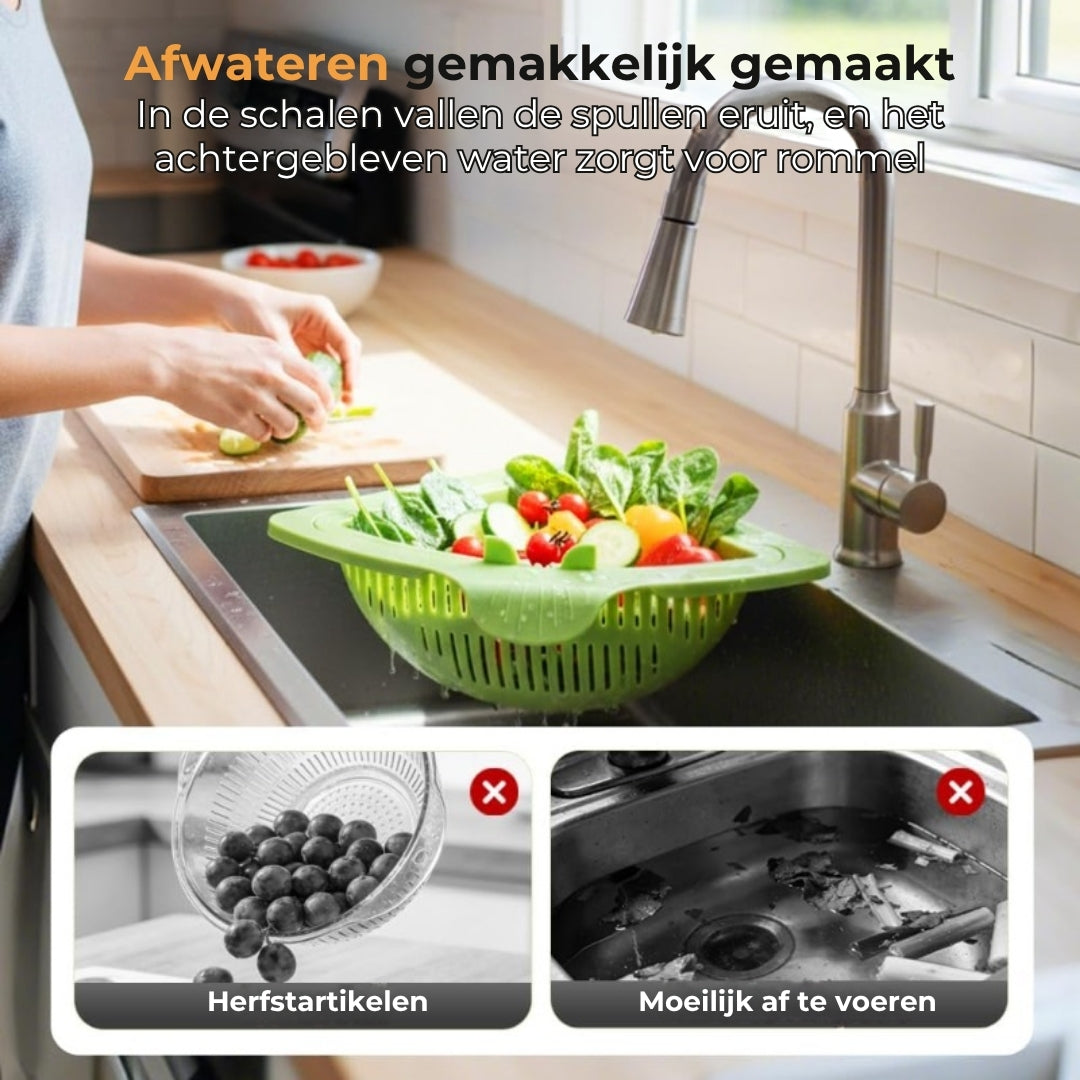 Magnetisch Hoekzeefje voor de Gootsteen – Gootsteenzeefafvalbakje