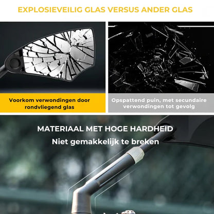 Verstelbare Fietsstuur Spiegel - 360 Graden Zicht