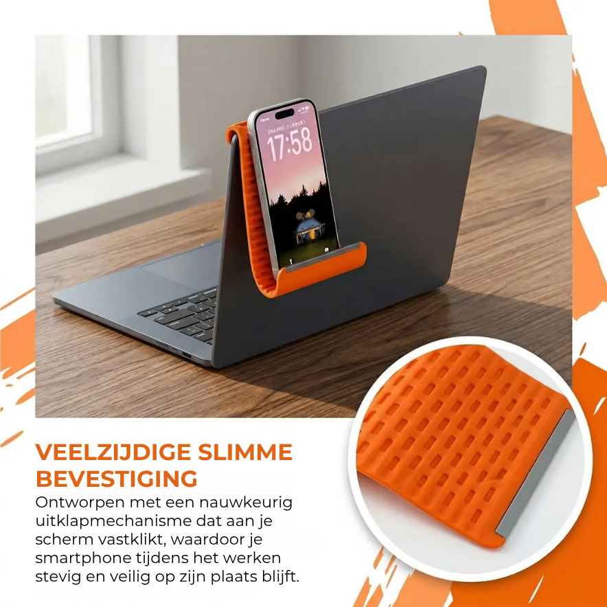 Flexibele Siliconen Telefoonhouder – Universele & Antislip Bureauhouder