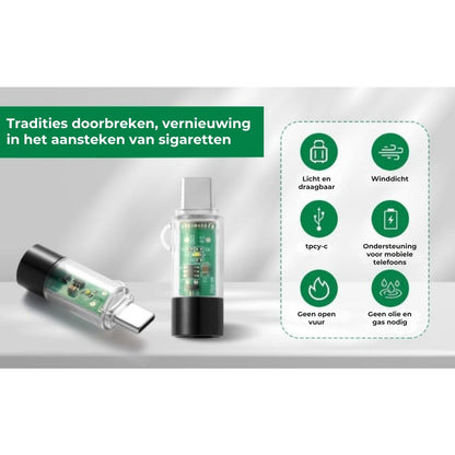 Mini Plasma Aansteker - USB-C Oplaadbaar