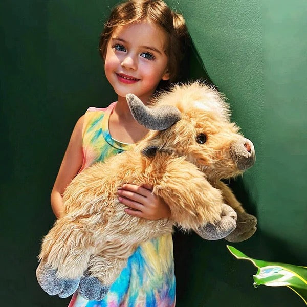 Söpö Highland-karjan pehmolelu