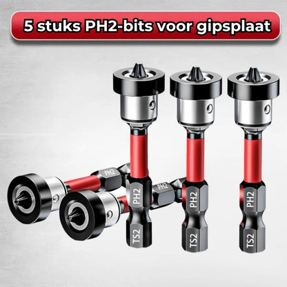 Magnetische S2 Staal Schroefbits met Dieptestop