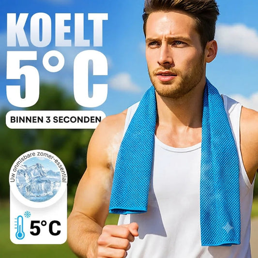 Altijd en overal direct afkoelen – Snelkoelende Sporthanddoek