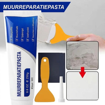 Muurvuller Wit - 250g - Reparatiepasta voor Gaten en Scheuren