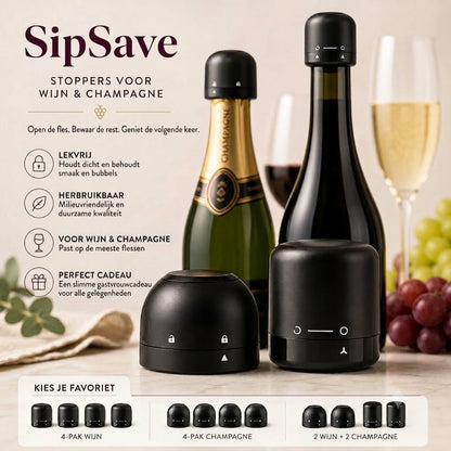 SipSave – Wijn- en champagnestop