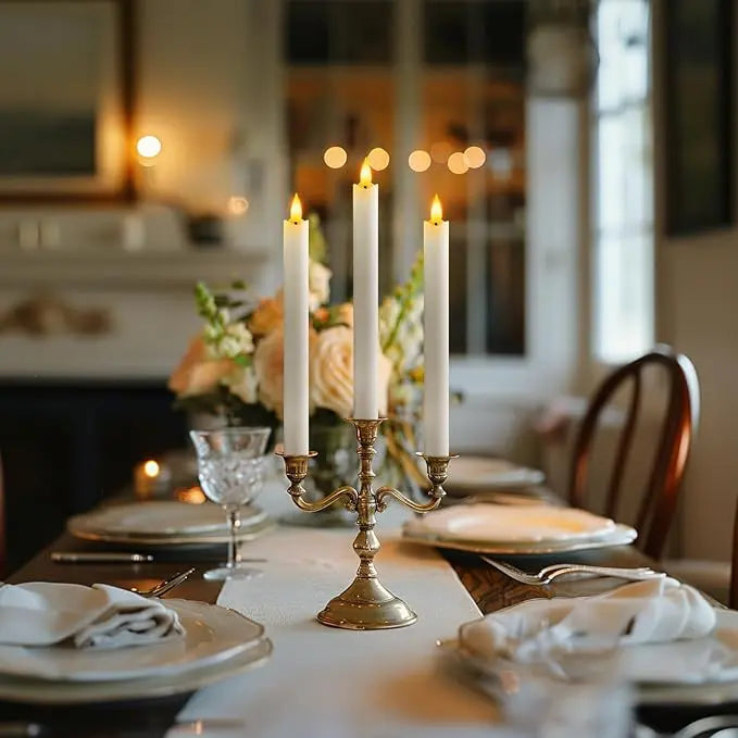 Tunnelmalliset ladattavat LED-kynttilät kaukosäätimellä ja ajastimella