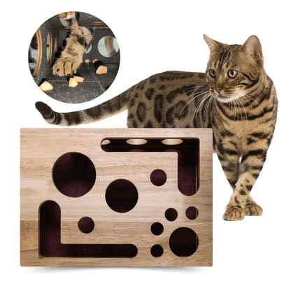 Katten Nagelvijl Krabplank - Stressvrij Nagels Vijlen tijdens Spelen (Puzzelbox).