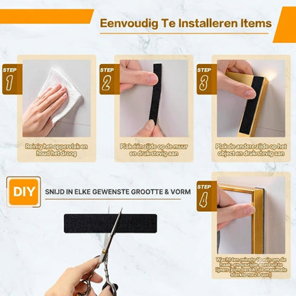 Sterk Zelfklevend Klittenband（1 Set 20 Stuks）
