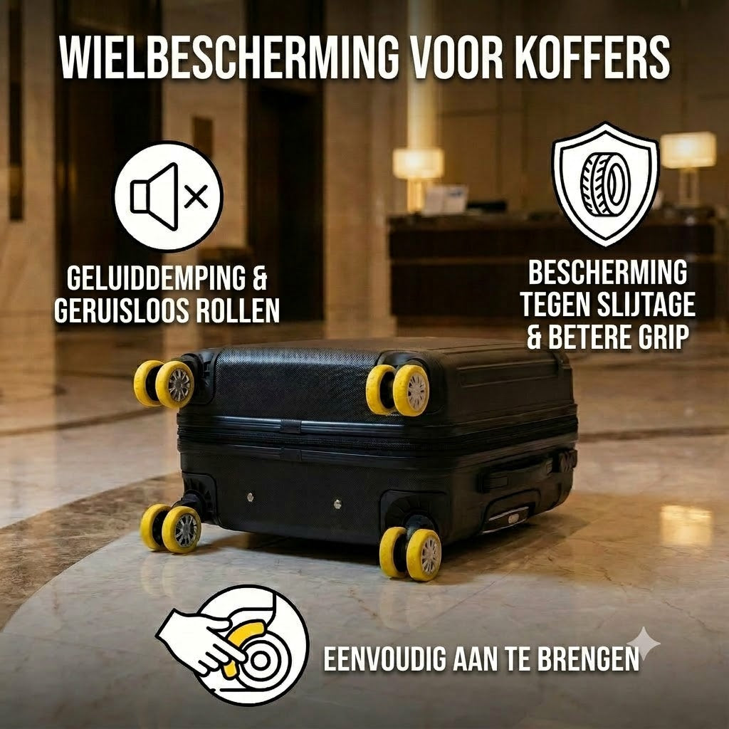 Beschermhoes voor kofferwielen