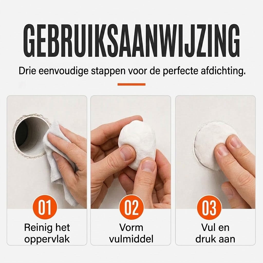 Nieuwe generatie waterdicht afdichtingsmiddel (1 set, 3 stuks)