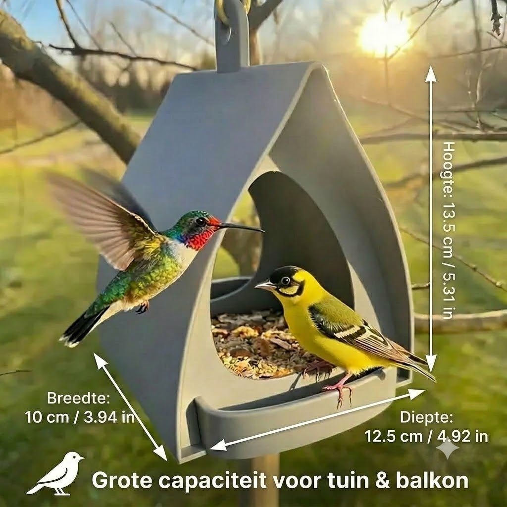 Hangende vogelvoederbak – Grote capaciteit, ideaal voor tuinen en balkons
