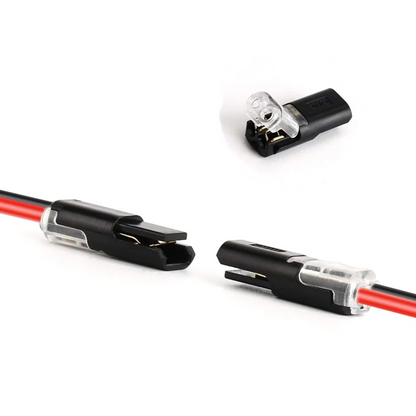 [20 Stuks] Snelle Draadconnectors met Vergrendeling - 2-Polige Stekker Verbinding