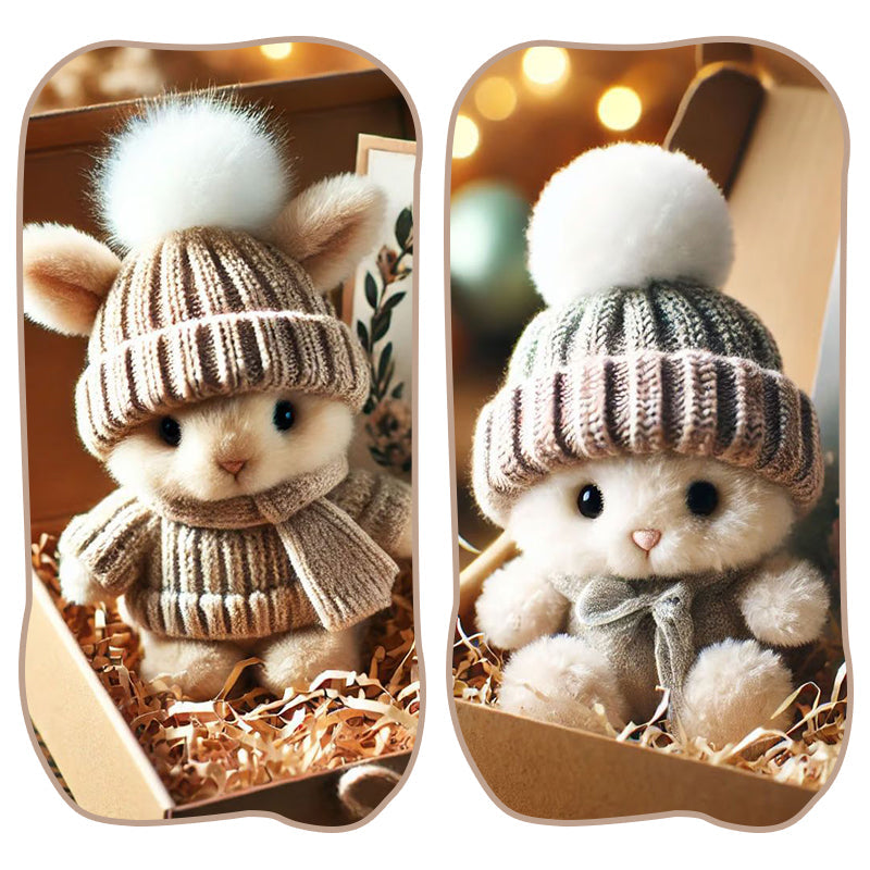 Handgemaakte Mini Konijnen Knuffeltjes - Leuk Paascadeau & Decoratie
