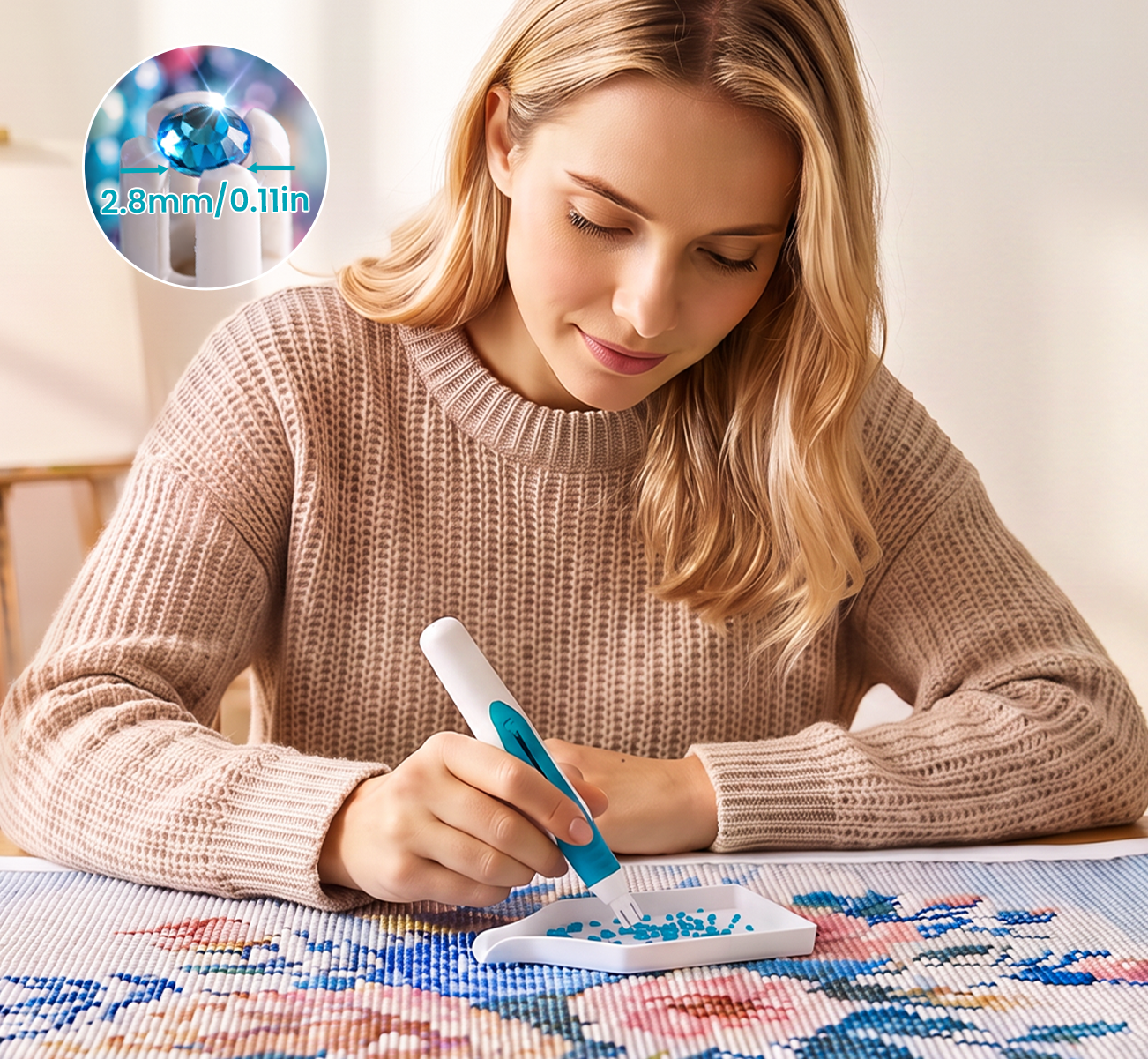 💎Automatische diamond painting pen en schudbakje set✨