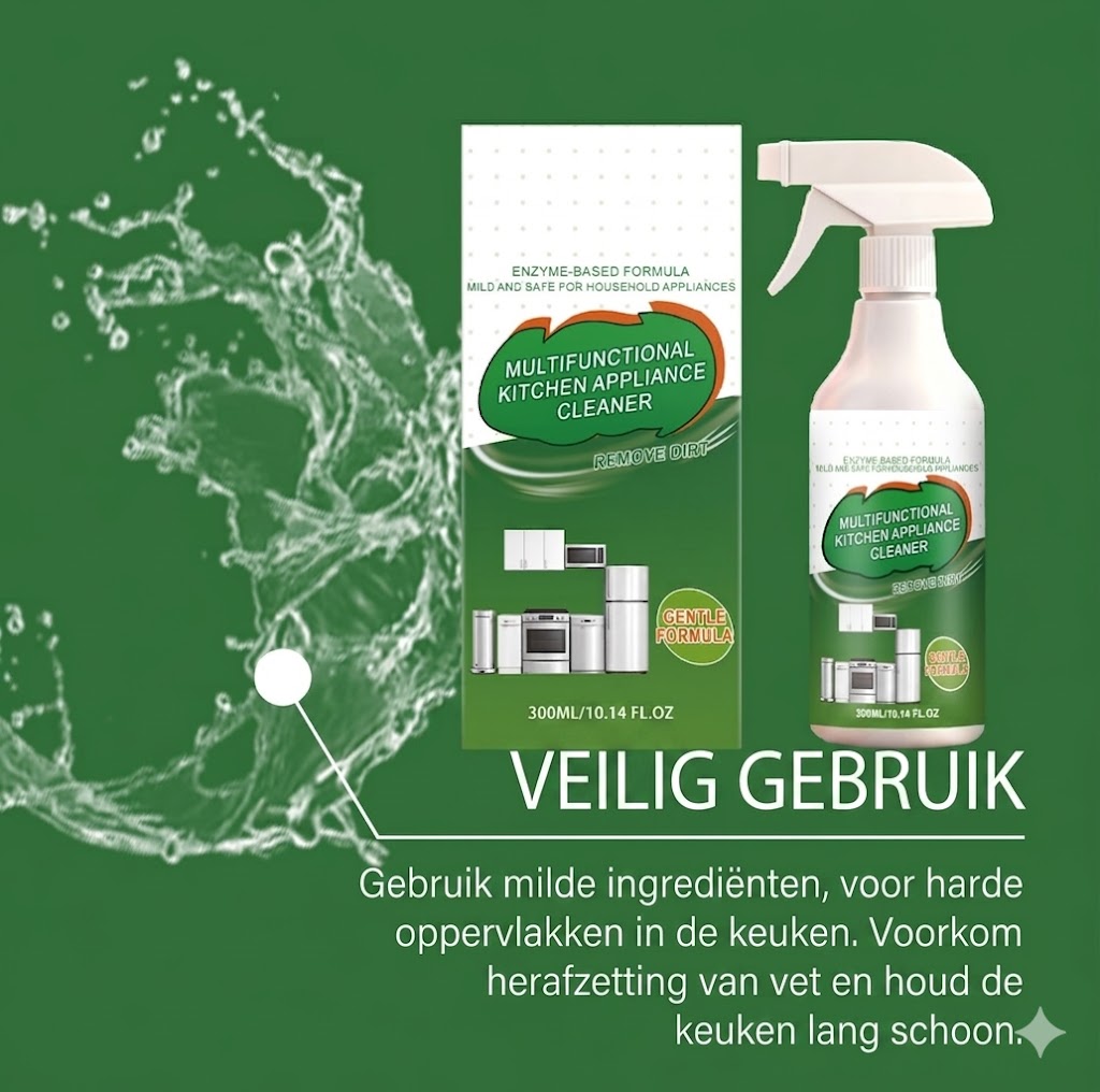 Multifunctionele Enzymatische Schuimreiniger – Krachtige Vlekkenverwijderaar