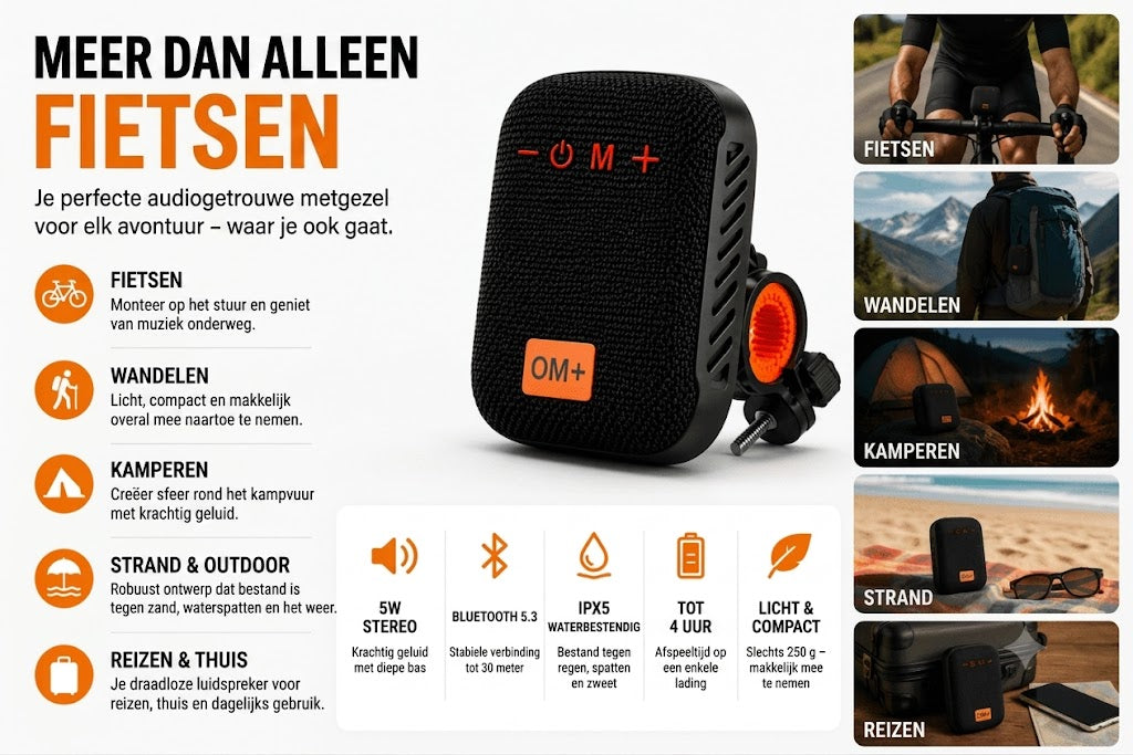 Fiets Bluetooth Speaker / Draagbare Fietsspeaker