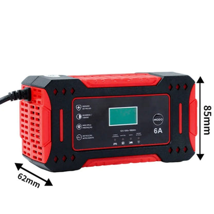 Slimme Acculader 12V/24V - Volautomatische Druppellader met Puls Herstelfunctie - Voor Auto, Motor & Boot
