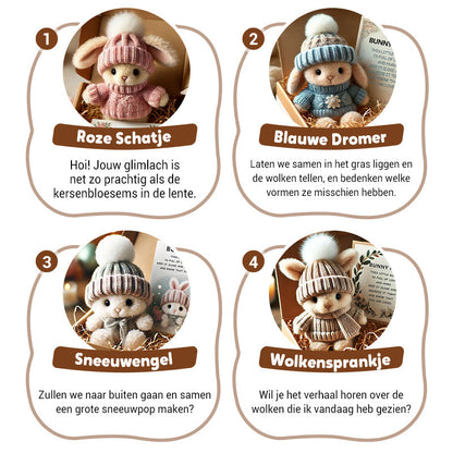 Handgemaakte Mini Konijnen Knuffeltjes - Leuk Paascadeau & Decoratie