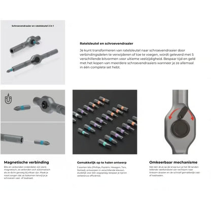 24-in-1 Compacte Schroevendraaierset