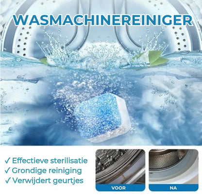 Wasmachine Reiniger Tabletten - Verwijdert Kalk & Vieze Geurtjes - Dieptereiniging - [Aantal, 12 stuks] - Universeel