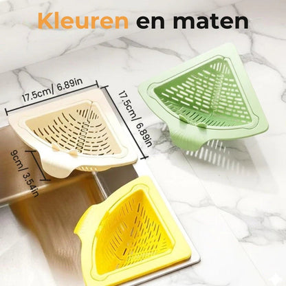 Magnetisch Hoekzeefje voor de Gootsteen – Gootsteenzeefafvalbakje