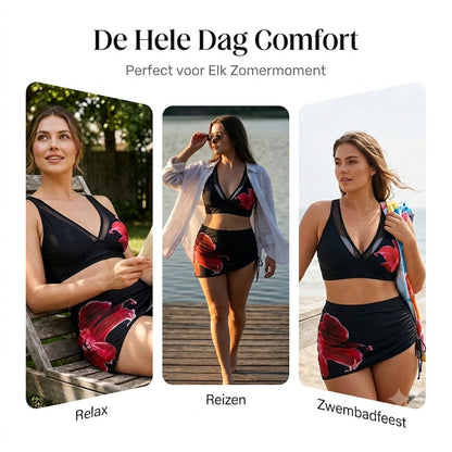 👙🌊 Wikkel Bikini met Visvormig Ontwerp – Met Trekkoord, Echte Zomerstijl