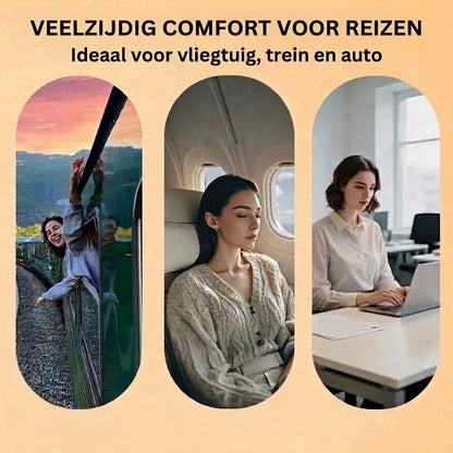 Opblaasbaar ergonomisch reiskussen – Compact en draagbaar nekkussen voor vliegtuig, trein en auto