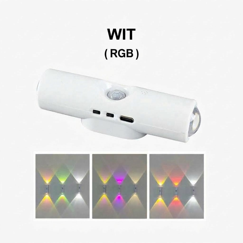 Slimme magnetische sensorlamp met RGB-licht – Oplaadbare bewegingssensorlamp voor kast, trap en sfeerverlichting