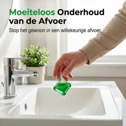 Afvoerontstopper en geurverdrijver tabletten