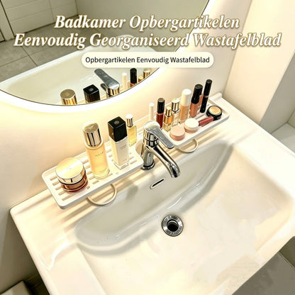 Badkamer Kraan Opbergrek – Staand & Zonder Boren / Kraan Organizer