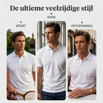 Poloshirt met korte mouwen voor heren – Sportieve slim-fit