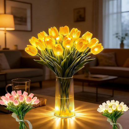 Romantische LED Tulpenlamp - Sfeervol Nachtlampje - Kunstbloemen met Licht - Decoratie