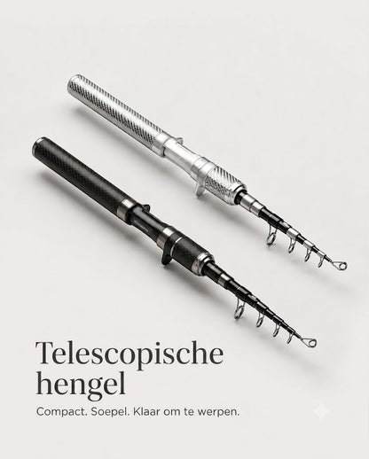 Koolstofvezel Pocket Hengel: Telescopische Vishengel