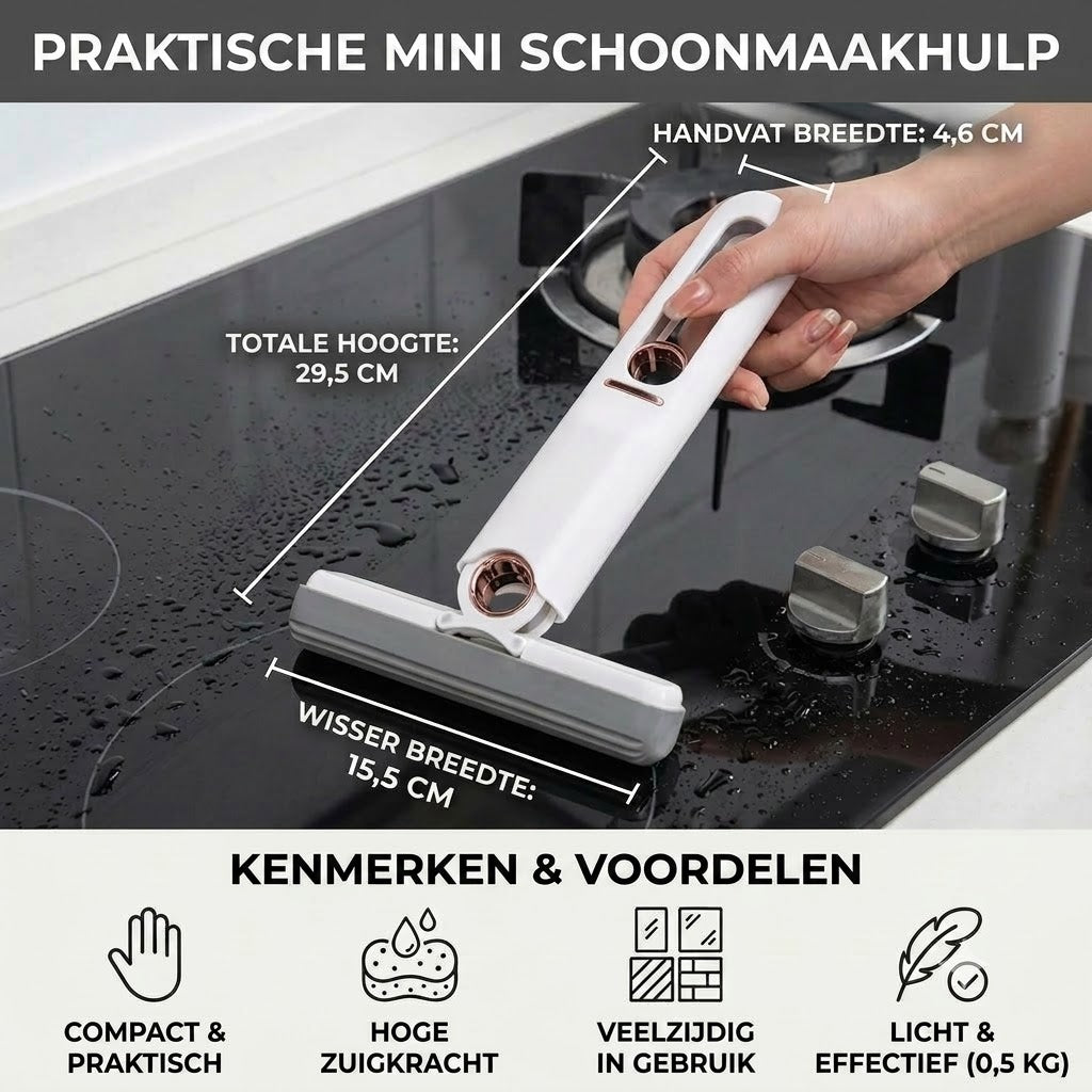 Praktisch mini reinigingsstokje – multifunctionele schoonmaakborstel voor moeilijk bereikbare hoekjes en randen