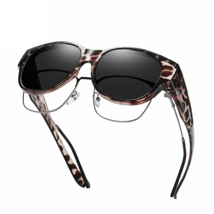 🕶 Nieuwe Oversized Cat-Eye Zonnebril – Gepolariseerde Glazen & UV400 Bescherming