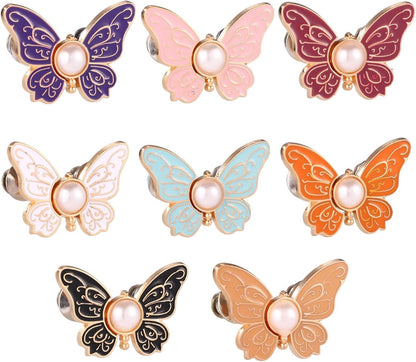 🦋Afneembare vlindergesp-Zeg vaarwel broeken die afzakken!（1 Set 8 Stuks）