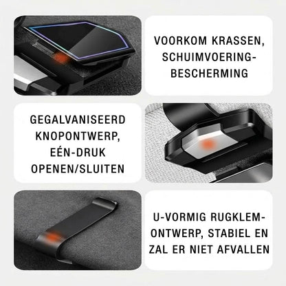 Magnetische zonnebrilhouder voor de zonneklep in de auto