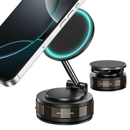 Magnetische Telefoonhouder Auto - Vacuüm Adsorptie & Magnetisch - 360° Draaibaar - Super Stabiel op Dashboard & Ruit