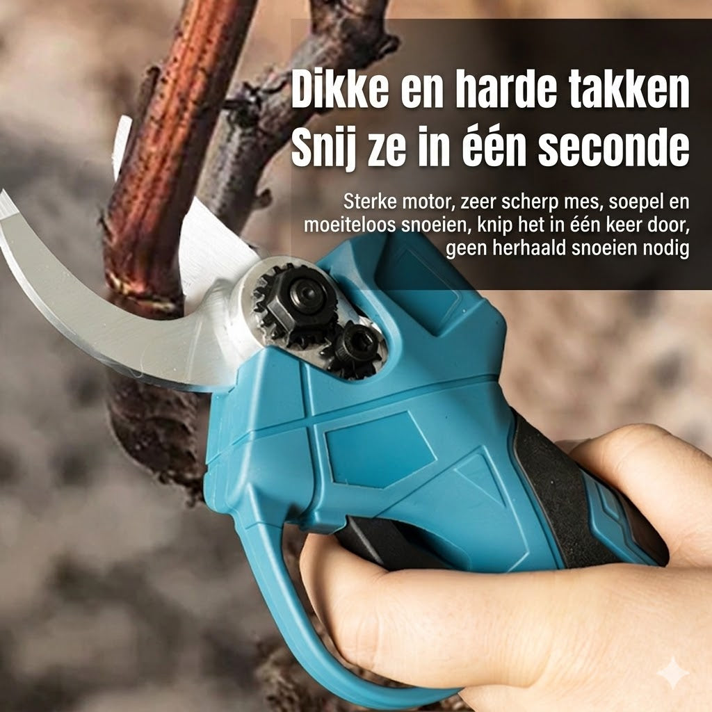 Elektrische snoeischaar met 20V lithium accu
