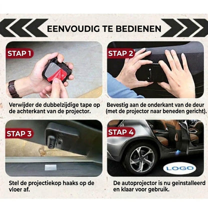Autodeur projector set met logo | 1 set (2 stuks)