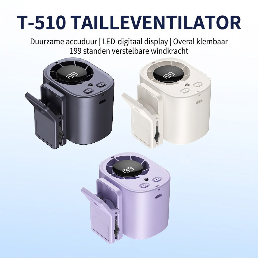Draagbare LED Autoventilator met Slim Display